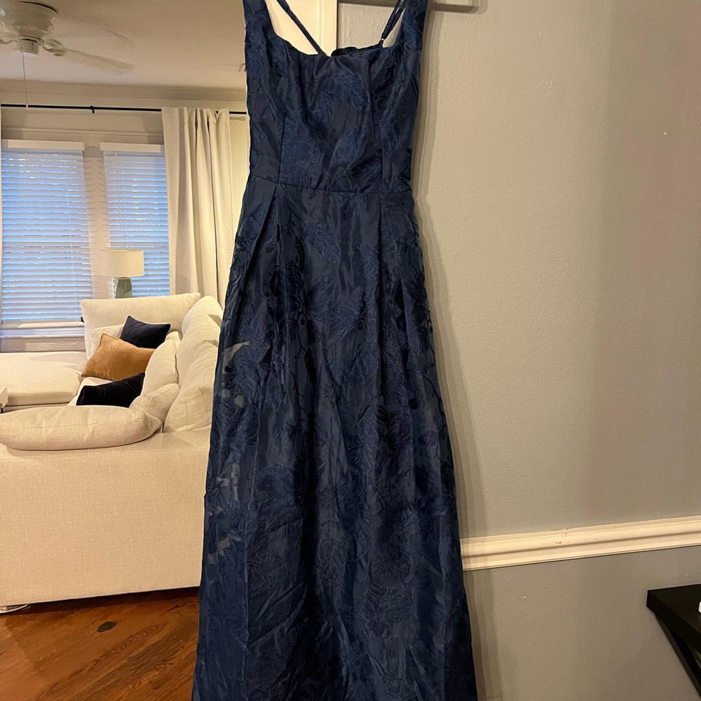 Lulu's Midnight Blue Wedding Dress
